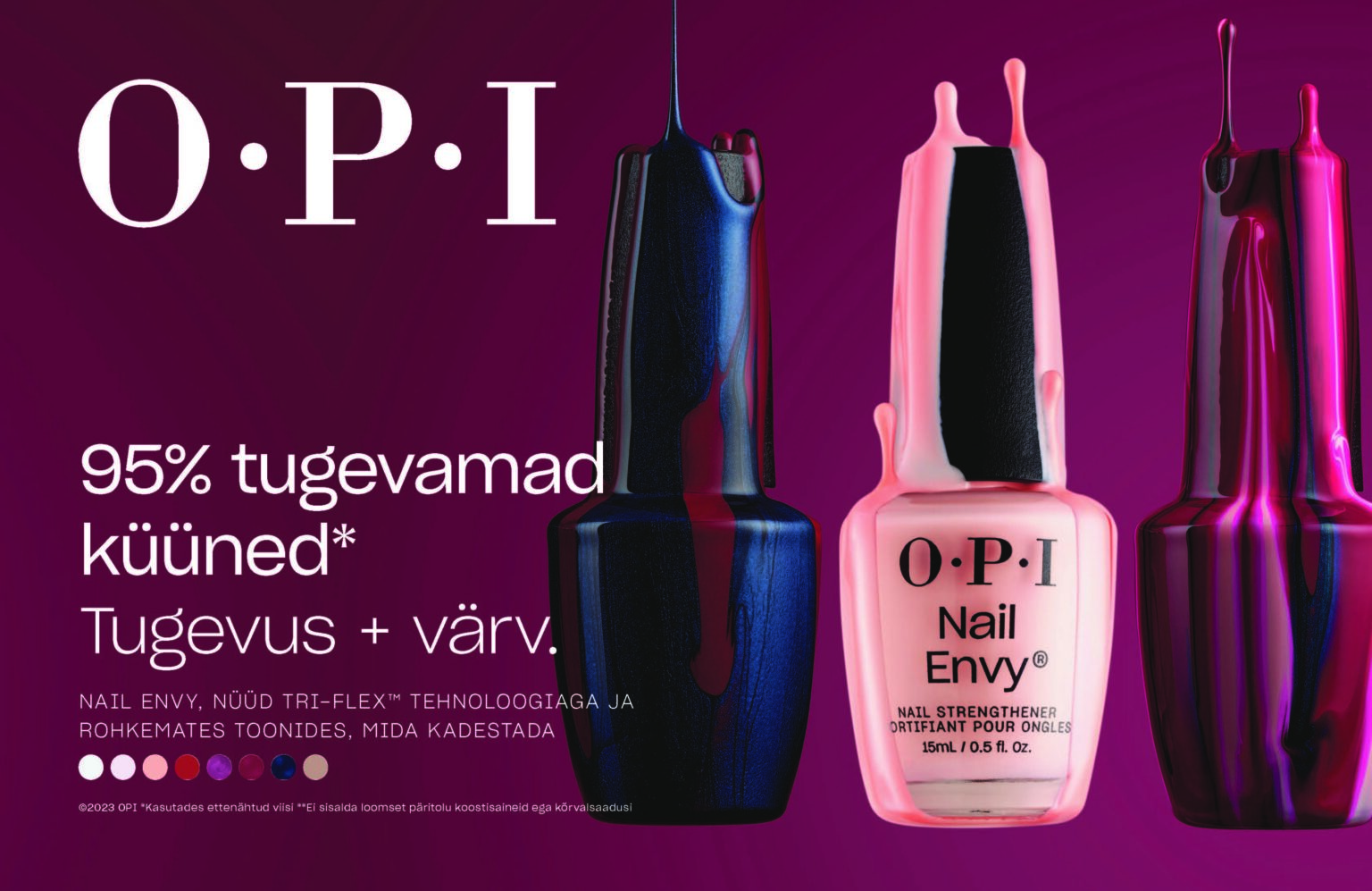 NAIL ENVY NÜÜD TRI FLEX™ tehnoloogiaga ja rohkemates toonides